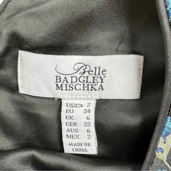 Badgley Mischka NWT Vivian Cocktail Dress Size 2 - Picture 5 of 8